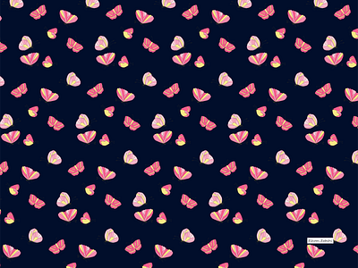 Pattern Design with Butterfly theme