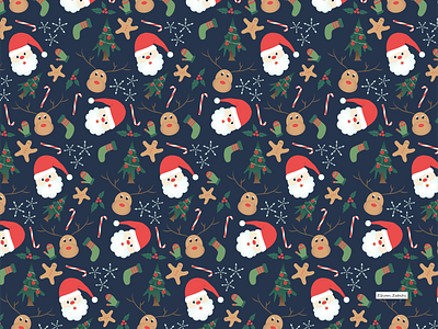 Dear Santa illustration pattern pattern a day pattern art pattern design print design surface design surface pattern textile design textile pattern