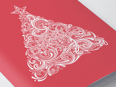 Merry Christmas card christmas illustration lettering typography