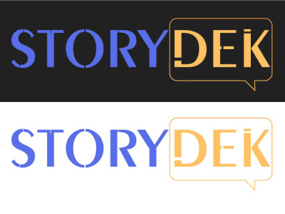 Storydek logo logodesign minimal wordmark