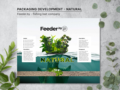 Packaging development (Natural-project) - fishing bait company bait branding design fish graphic design illustration package packaging ui ux vector