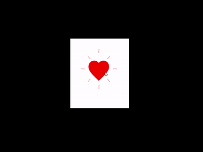 Heart Pop up animation design illustration logo vector