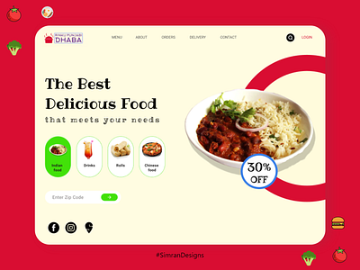 Food Website Design branding color design food food and drink food app logo mobile ui restaurant restaurant branding typography ui ux web website