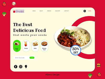 Food Website Design