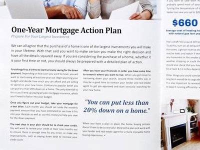 Newsletter Article Layout article editorial mortgage newsletter print