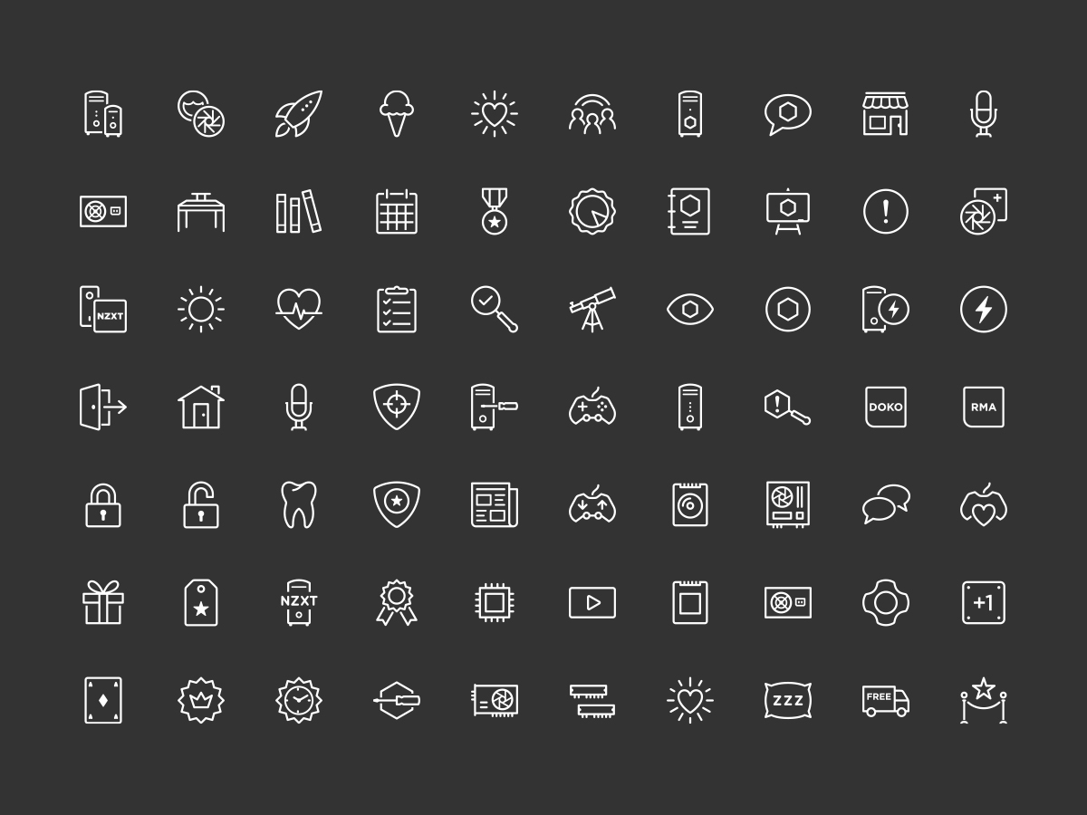 NZXT Icons 1 by Chris Herron on Dribbble