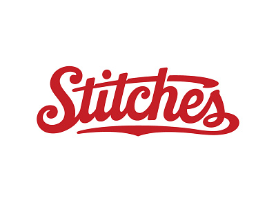 Stitches Athletic Gear Logo branding calligraphy logo vector