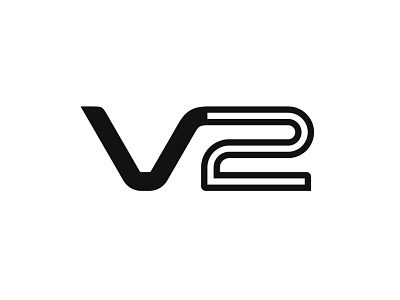 V2 Logotype branding logo