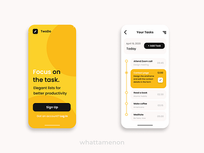 UI for an imaginary productivity app app app design minimal mobile ui responsive signup ui ui design uidesign ux