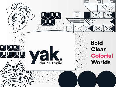 Yak design studio branding