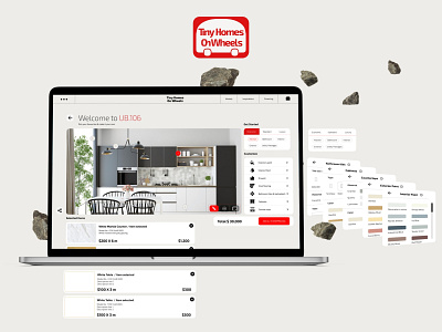 Tiny homes on wheels planner UX dessign brand identity ux design