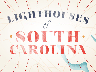 Lighthouses of South Carolina Infographic - Header infographic lighthouse south carolina