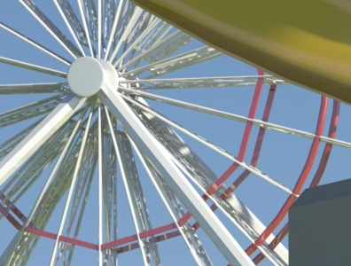 Ferris wheel 3d 3dmodel illustration
