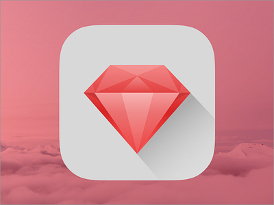 Ruby Tips Icon app app icon branding design icon interface ios ios icon ruby ruby programming user visual design