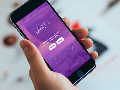 Draft app gaming ios signup ui user experience user interface ux