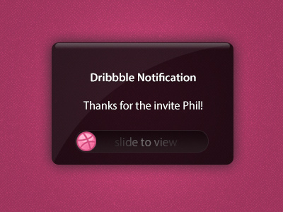 Thanks for the invite Phil LaPier! debut mobile notification ui