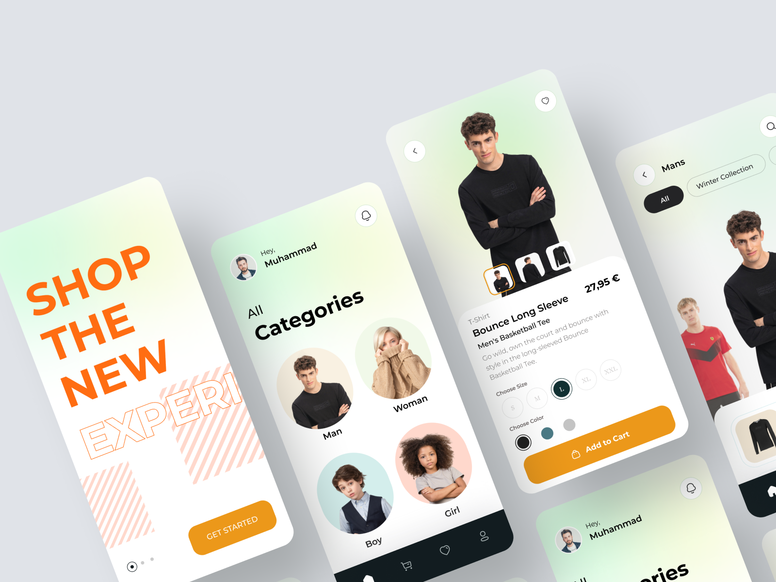 E-commerce Cloth - Mobile App by Muhammad Salim on Dribbble