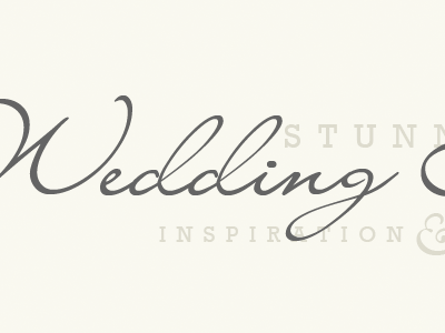 Custom Post Header calligraphy wedding