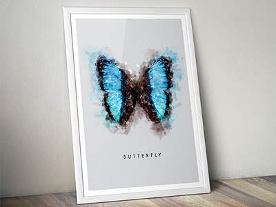 Rorschach Butterfly Poster