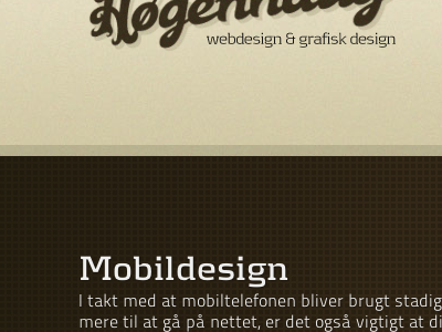 Høgenhaug portfolio showcase webdesign