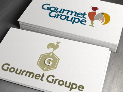 Groupegourmet Recusados branding france gourmet group logo rooster