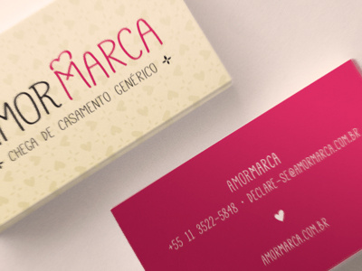 AmorMarca Business Card amor marca branding business card logo pattern stationery