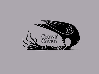 Crows' Coven brand brand design branding design illustration illustrator logo logo design logodesign logos smallbusiness vector