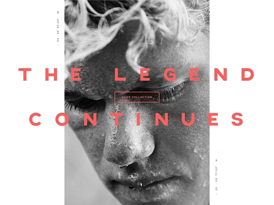 The Legend Continues blackandwhite branding clean contrast coordinates ecommerce hero image homepagedesign layout modern red shopping simple surf surfing typography ui ux web webdesign