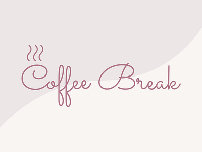 Coffee Break coffee design logo script website