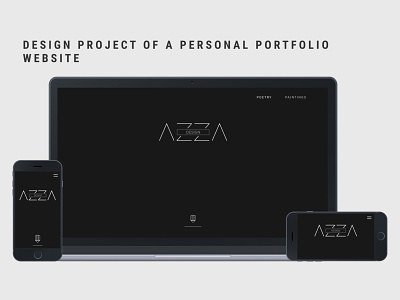 AZZA Design branding designer layout logo minimal portfolio portfolio website ui uiux web design