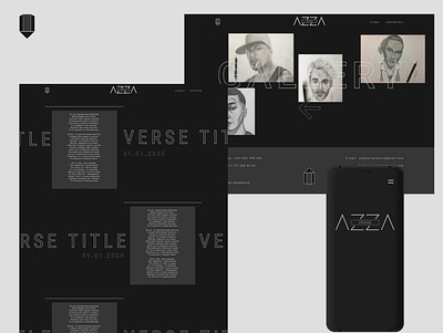Portfolio website blackandwhite branding design designer minimal promo uiux web web design