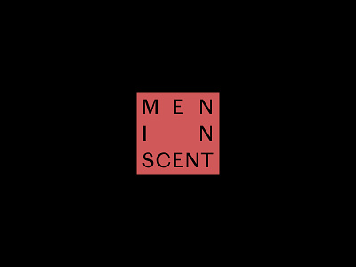 MEN IN SCENT logo art branding design flat illustrator lettering logo minimal typography vector