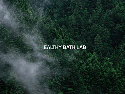 healthy bath lab art brand identity branding design illustrator lettering logo minimal typography vector web