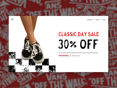 Special offer branding challange daily ui daily ui 036 daily ui 36 daily036 dailyuichallenge design offer page design shoes special special offer ux vans web