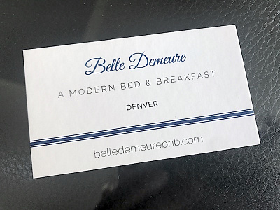 Belle Demeure logo design logo