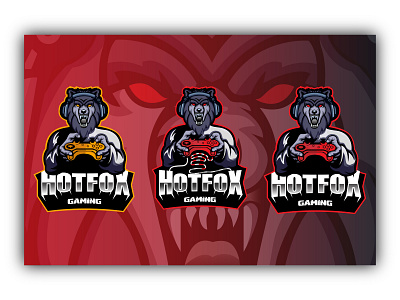 HotFox Gaming Logo Design. 2d logo animals logo banner branding cover art funny logo game gaming logo illustration livestream logo design mascot logo streaming twitch graphics twitch logo youtube