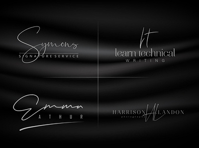 Creative Signature Handwriting Logo design branding business corporate graphic design hand writing handwriting logo logo design luxury luxury logo photography logo signature signature logo unique logo