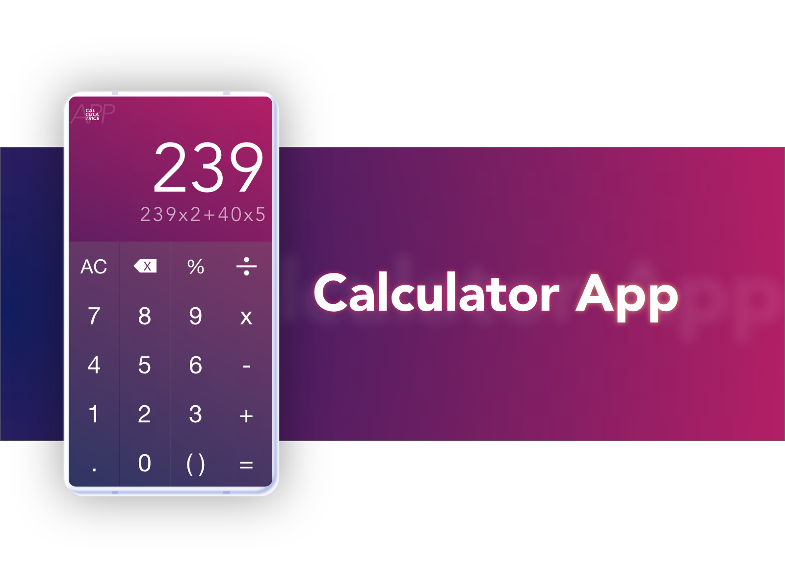 Calculator App First Adobe XD by Pijay on Dribbble