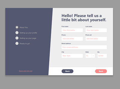 Signup Shot dailyui dailyui 001 design flat ui ux