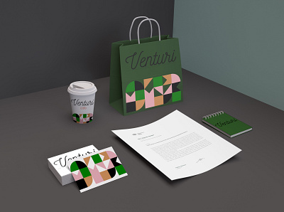 Venturi Coffee Packaging branding design flat illustration illustrator logo minimal