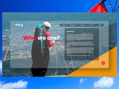 Paragliding School 3 adobe xd ui ui design ux ux design uxui