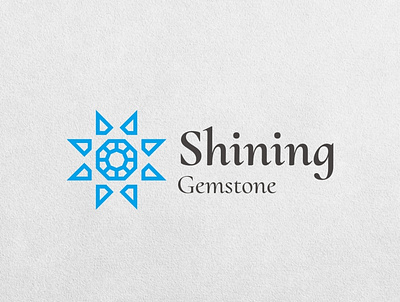 Logo Design | Shining Gemstone - Light brand branding design flat identity logo minimal minimalist modern vector