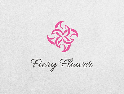 Logo Design | Fiery Flower - Light brand branding design flat identity logo minimal minimalist modern vector