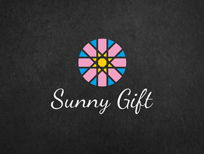 Logo Design | Sunny Gift - Dark brand branding design flat identity logo minimal minimalist modern vector