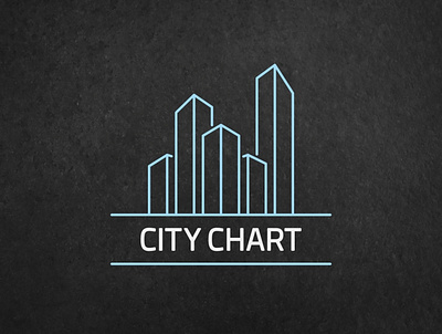 Logo Design | City Chart - Dark brand branding design flat identity logo minimal minimalist modern vector