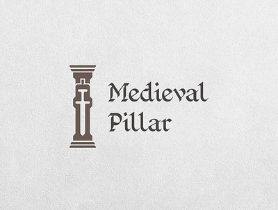 Logo Design | Medieval Pillar - Light brand branding design flat identity logo minimal minimalist modern vector