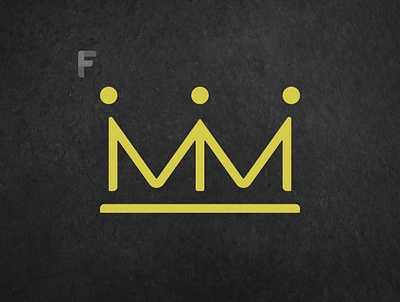 Letter MM Crown - Dark brand branding design flat identity logo minimal minimalist modern vector