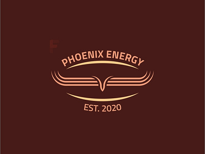 Phoenix Energy brand branding design flat identity logo minimal minimalist modern vector