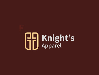 Knight s Apparel branding clean design flat identity logo logo design minimal simple vector