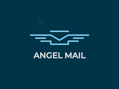 Angel Mail branding clean design flat identity logo logo design minimal simple vector